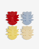 Multicolour Blume Stoneware Coasters - Set of 4