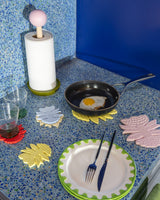 Multicolour Blume Stoneware Coasters - Set of 4