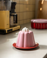 Pink Pudding Stoneware Cloche & Dish
