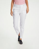 Bright White Soffys Cotton Cropped Chino Trousers