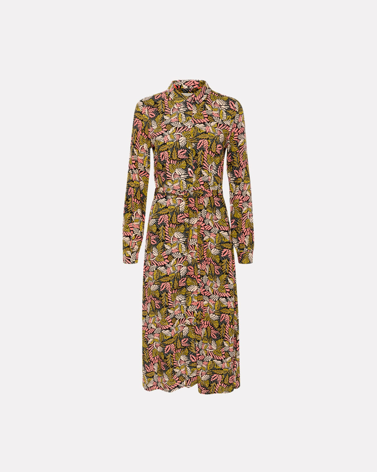 Crabapple Leaf Shelby Shirt Dress