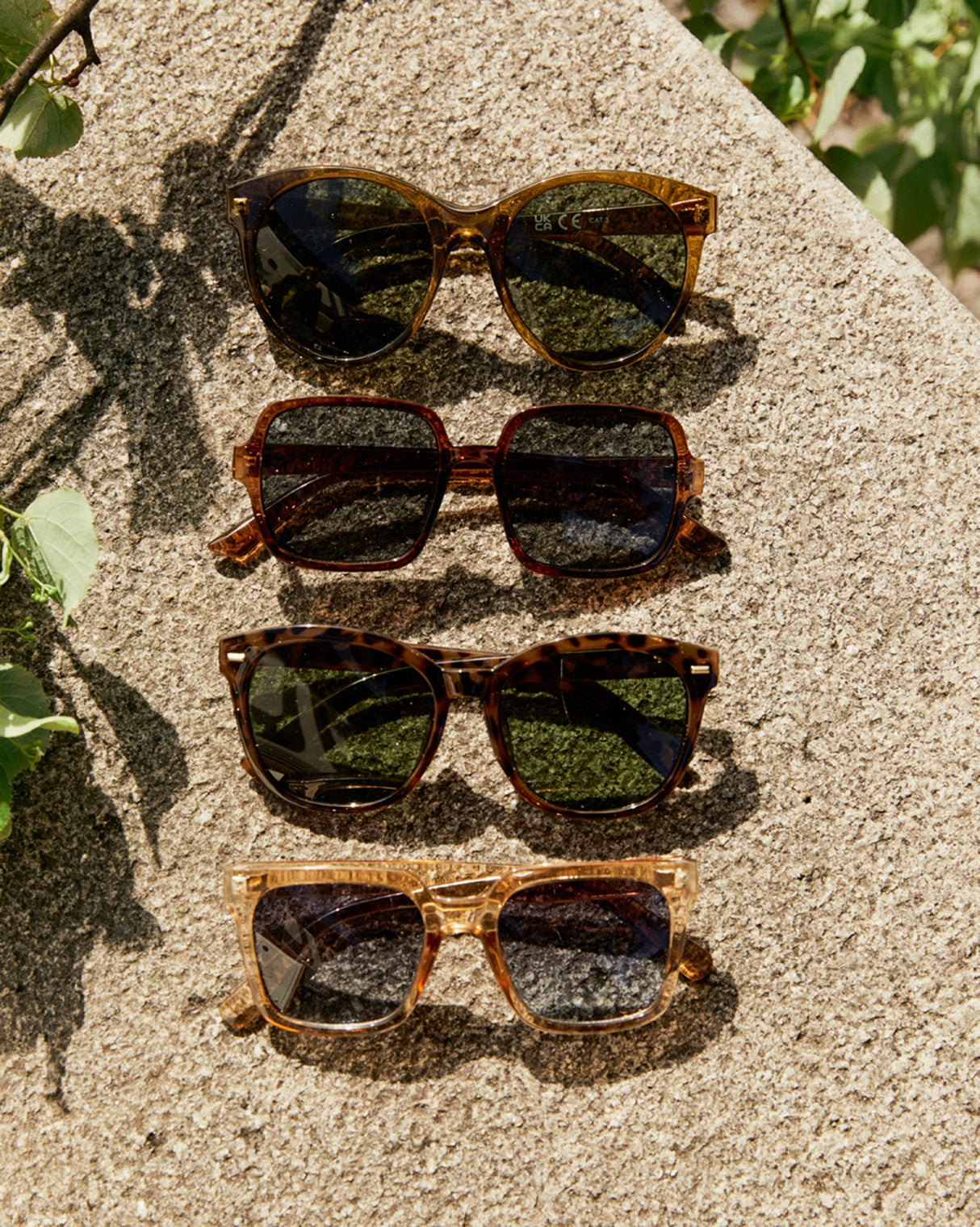 Brown Olive Saida Sunglasses