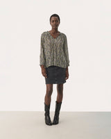 Rosin Paisley Print Elsia Sheer Blouse