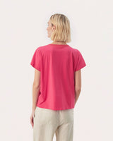 Claret-Red-Evenye-Cotton-Blend-V-Neck-T-Shirt