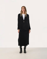 Black Loretta Velvet Blazer