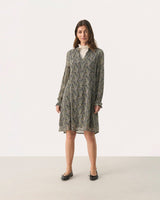 Rosin Paisley Print Botella Sheer Dress