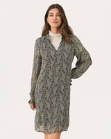 Rosin Paisley Print Botella Sheer Dress