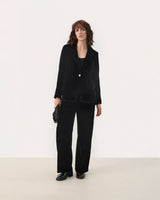 Black Ninnea Velvet Trousers