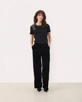 Black Ninnea Velvet Trousers
