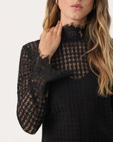 Black Maryanne Openwork Dress