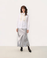 Bright White Maye Sequin Detail Shirt