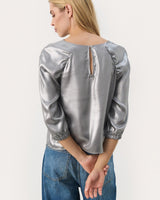 Silver Marcia Metallic Blouse