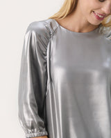 Silver Marcia Metallic Blouse