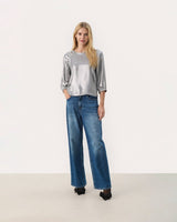 Silver Marcia Metallic Blouse