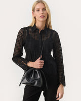 Black Majah Faux Leather Bag