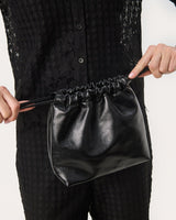 Black Majah Faux Leather Bag