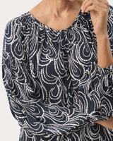 Dark Navy Panthera Blouse