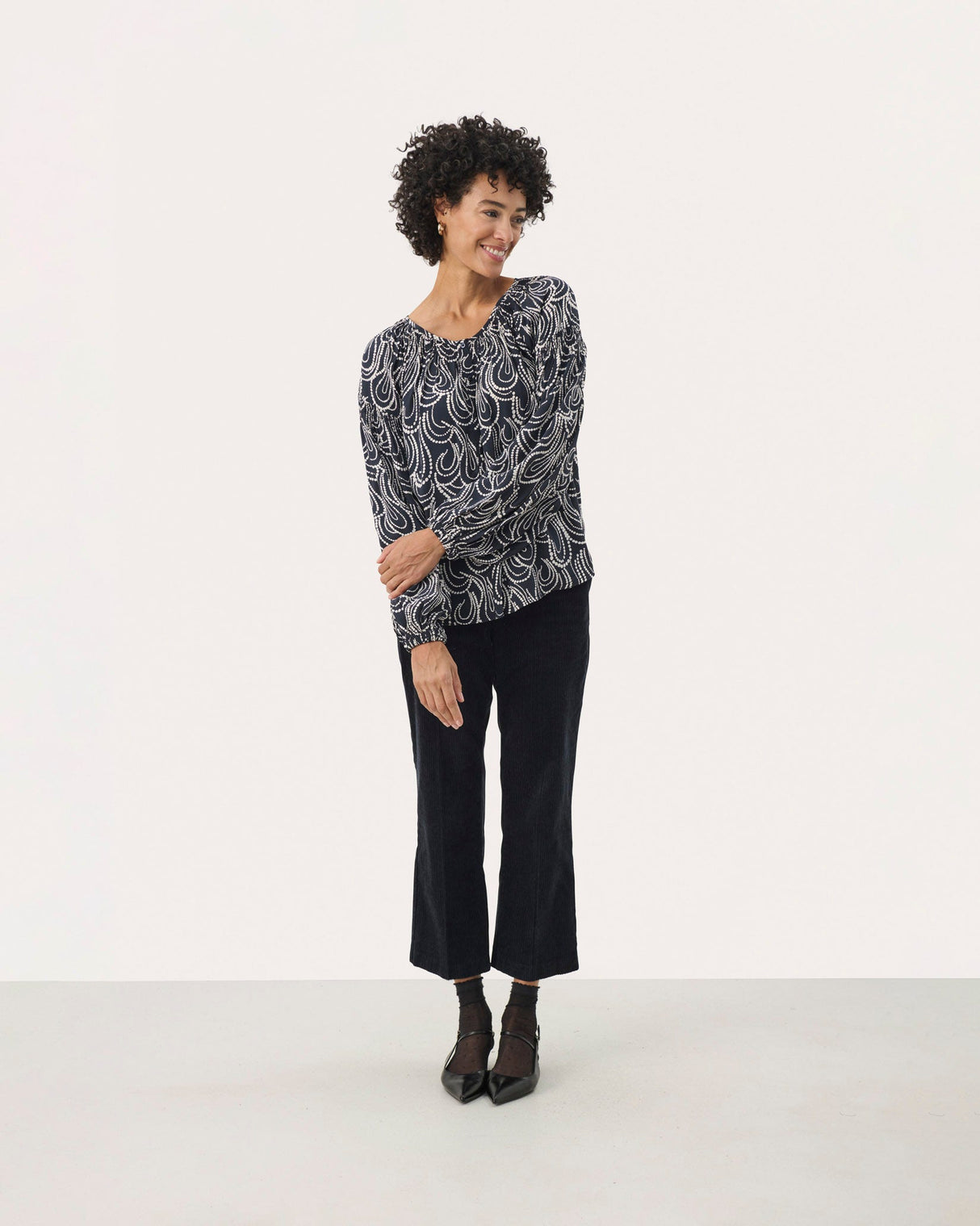 Dark Navy Panthera Blouse