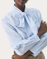 Windsurfer Blue Patrizia Tie Neck Shirt
