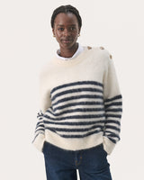 Dark-Navy-&-Cream-Stripe-Pialil-Jumper