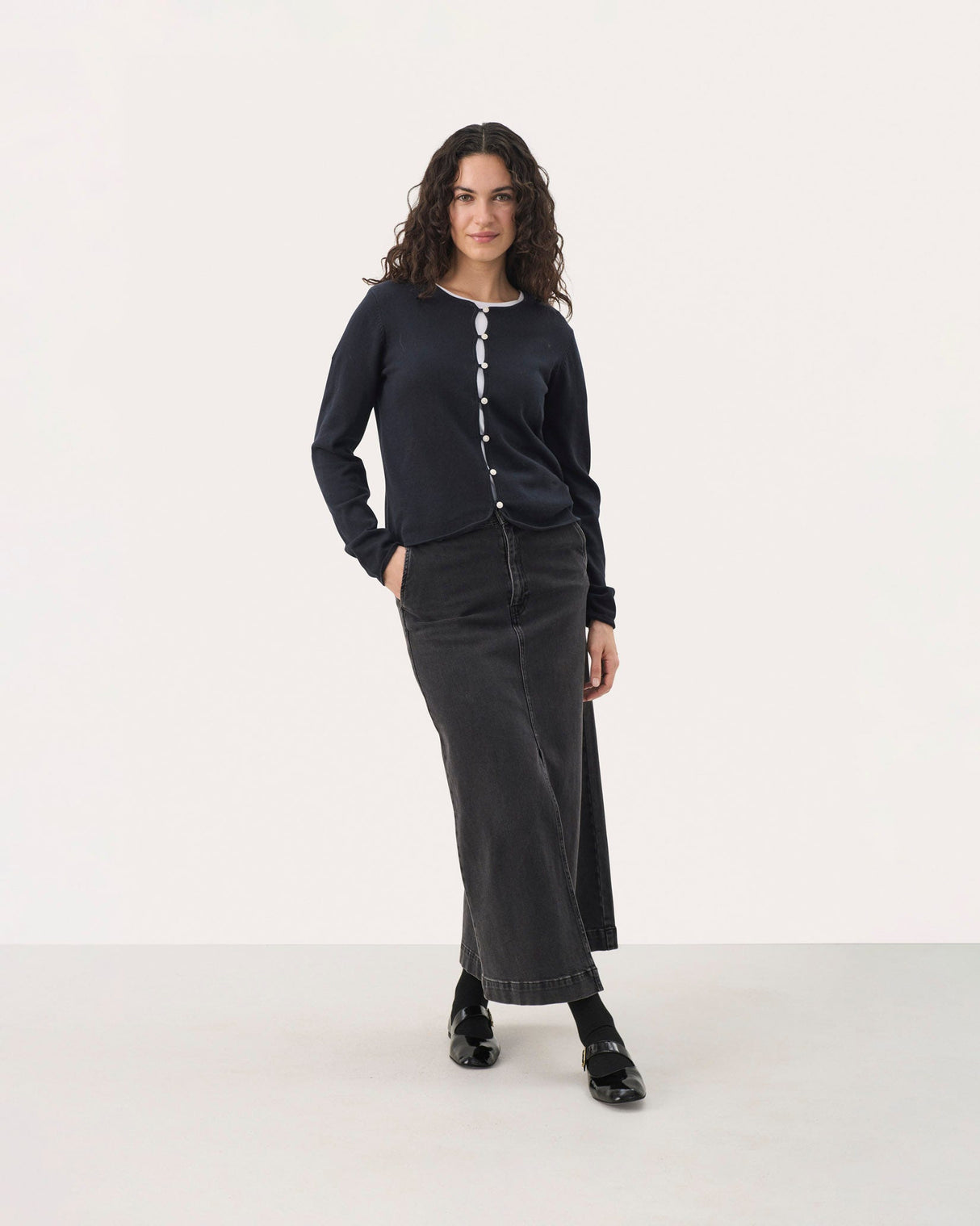 Dark Navy Pavline Cardigan