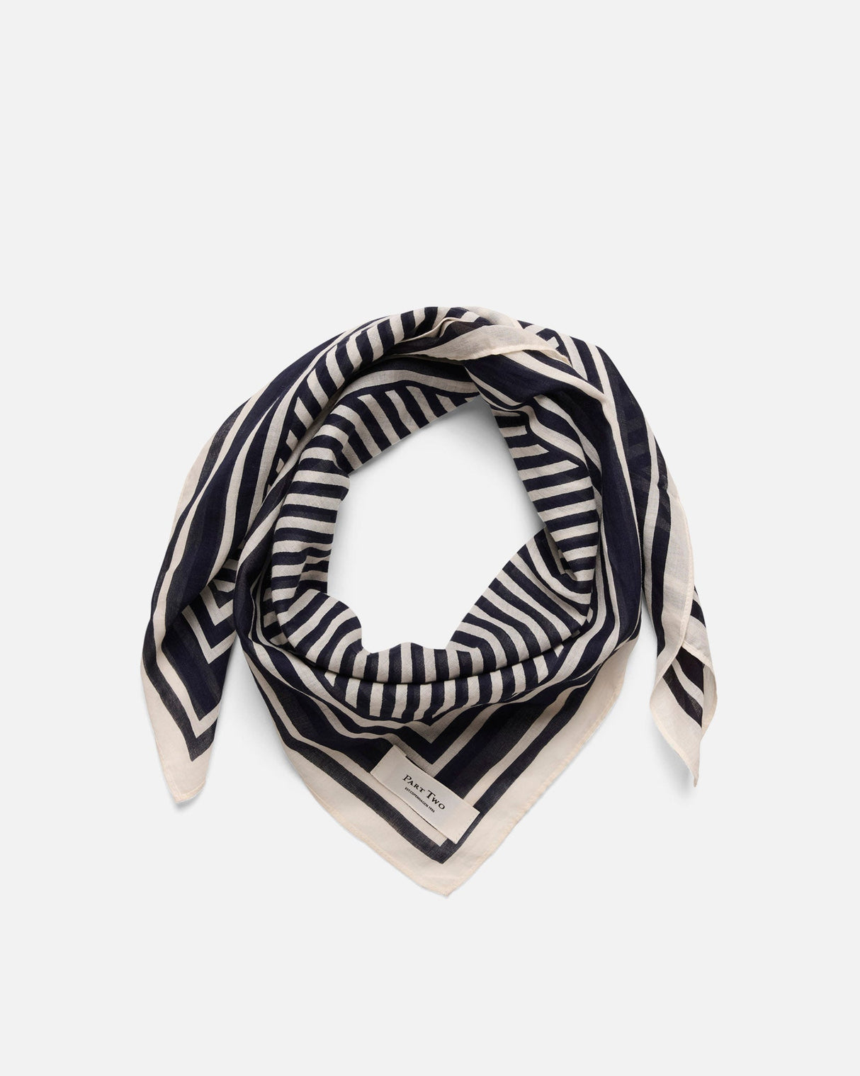 Dark Navy Stripe Phip Scarf