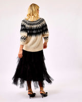 Black Van Hild Tiered Skirt