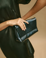 Black Structured Vlora Cross Body Bag