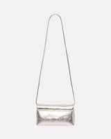 Silver Structured Vlora Cross Body Bag