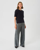 Black Shimmer Vibekke Wide Leg Pants