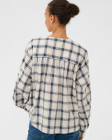 Dark-Navy-Yanina-Check-Blouse