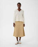 Whispering White Floral Zadie Blouse