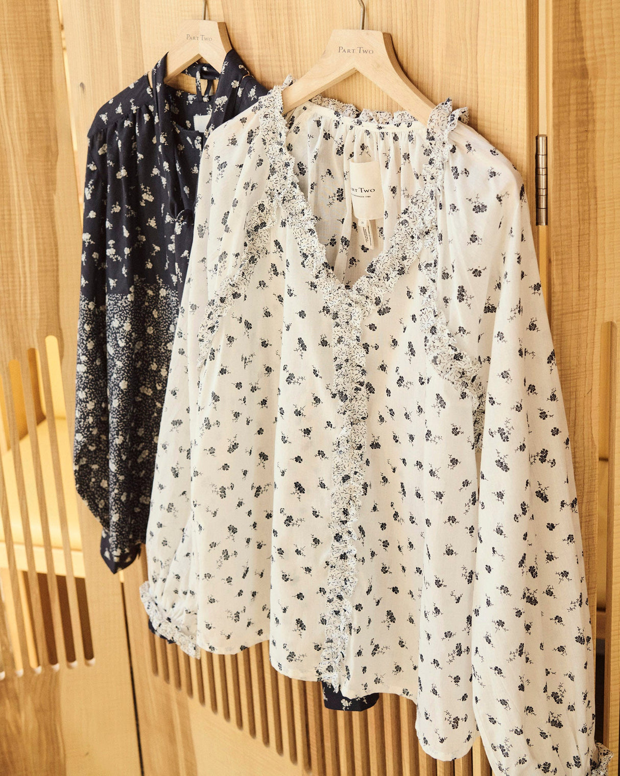Whispering White Floral Zadie Blouse