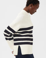 Dark Navy Ziya Striped Jumper