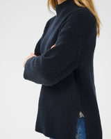 Dark Navy Ziya Striped Jumper