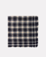 Dark Navy Check Blue Phia Scarf