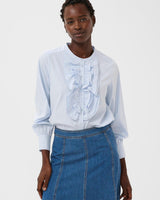 Heather-Blue-Zaina-Ruffle-Shirt