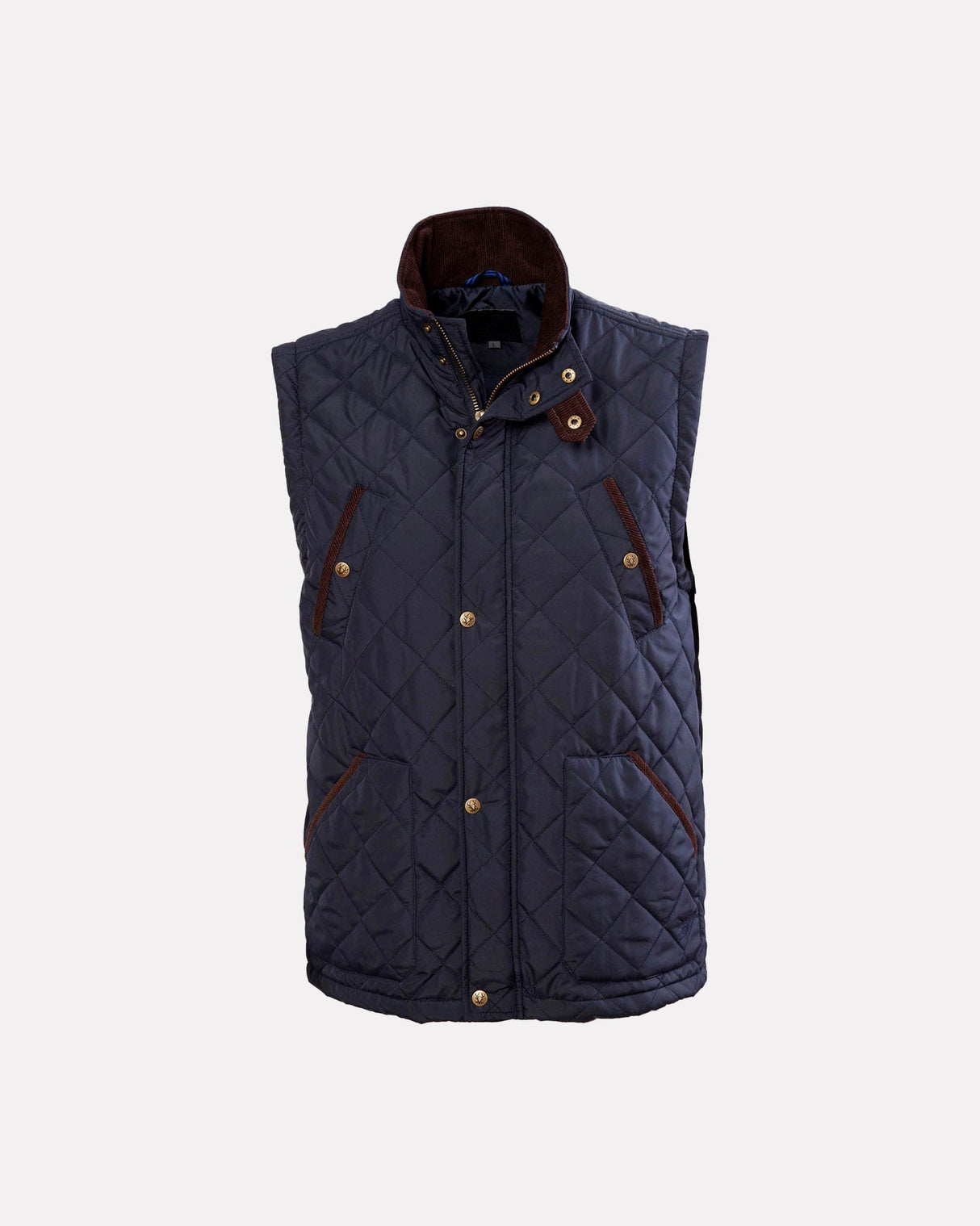 Navy Water Repellent Quilted Gilet
