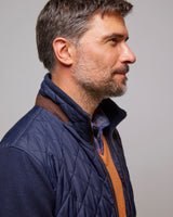 Navy Hybrid Quilted Jacket