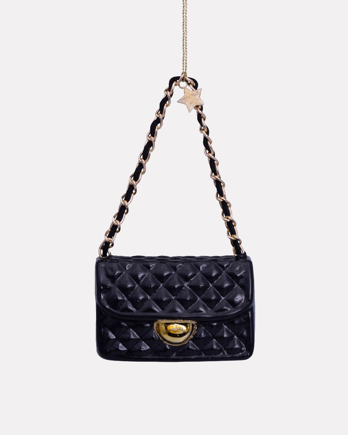 Black-Gold-Handbag-Glass-Tree-Ornament