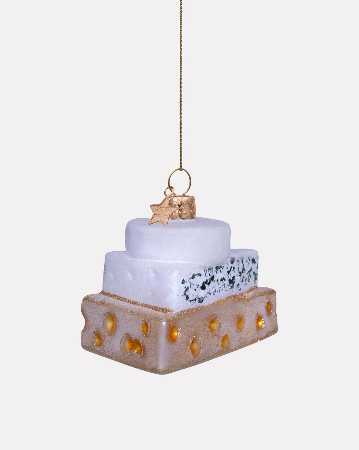 Triple Cheese Glass Tree Ornament