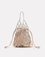 Silver Chrome Beaded Shoulder Bag