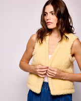 Natural Textured Sheep Wool Bolero Vest