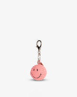 Bubblegum-Pink-Smiley-Corduroy-Keychain