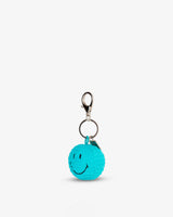 Teal-Smiley-Corduroy-Keychain