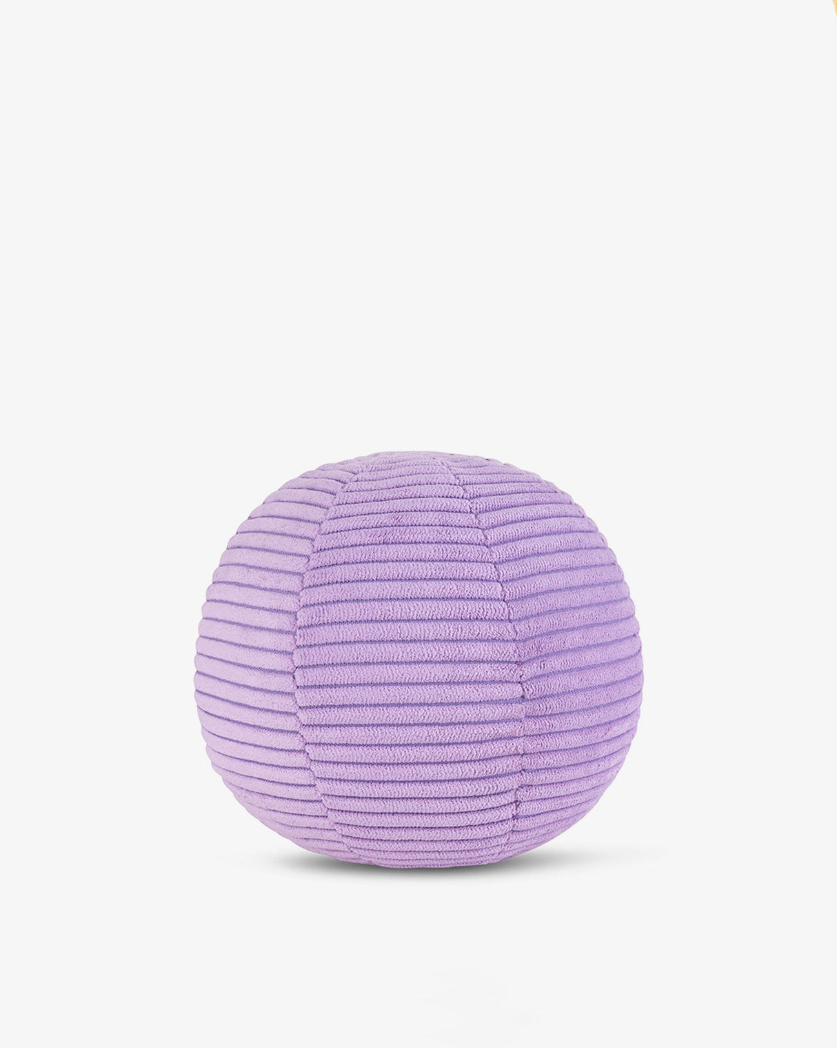Dark Purple Smiley Corduroy Soft Toy