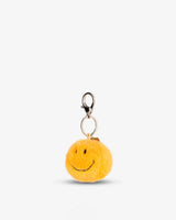 Yellow-Smiley-Fuzzy-Keychain