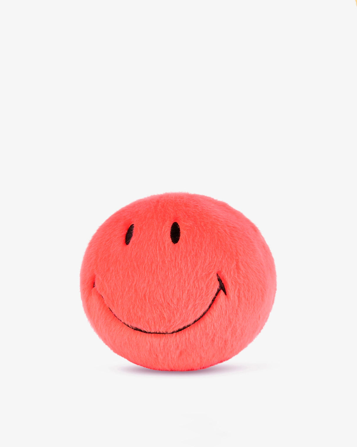 Bright-Coral-Smiley-Fuzzy-Soft-Toy