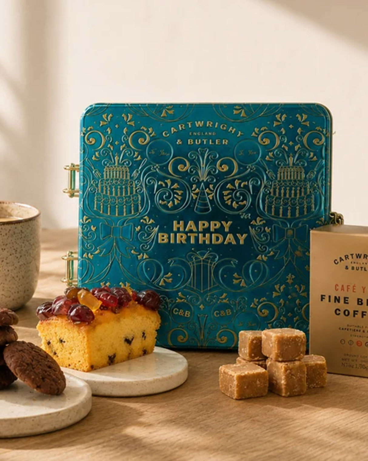 C&B Coffee & Cake 'Happy Birthday' Gift Tin