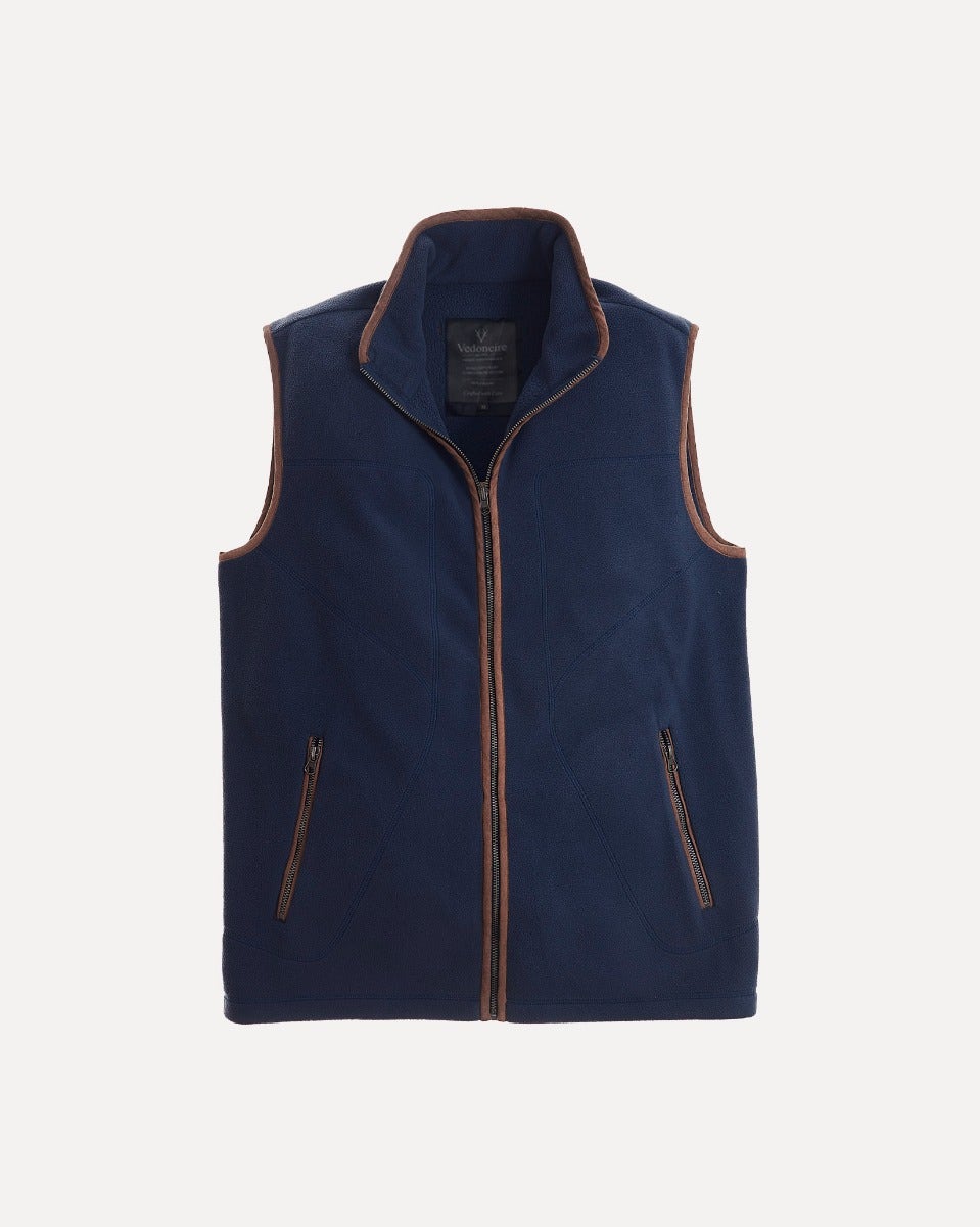 Navy Fleece Gilet